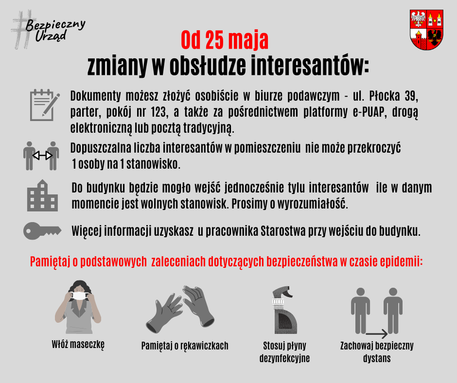 Ilustracja do artykułu plakat jak załatwić sprawę w starostwie powiatowym w Płońsku.png