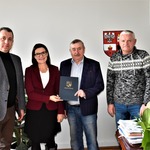 Podpisanie umowy z MKS BANK BS Płońsk. 